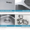 Ruvati 32" Low-Divide 50/50 Double Bowl Undermount 16 Gauge SS Kitchen Sink RVM4350